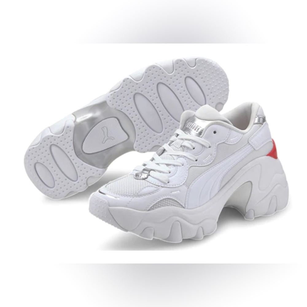 Puma Pulsar Wedge Tech Glam Women’s Sneaker Size 9 in White